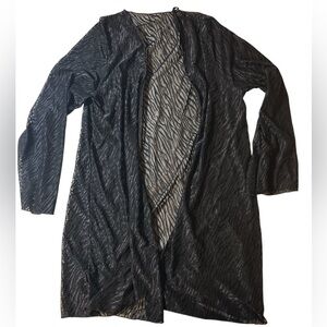 Black Sheer Swim Coverup